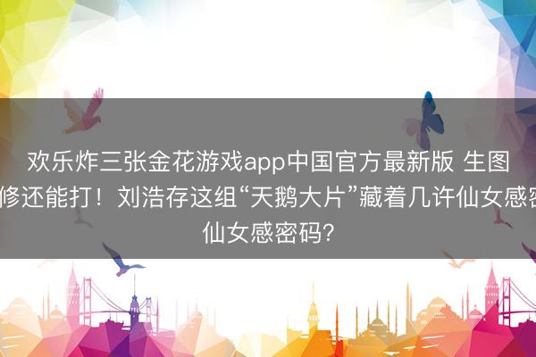 欢乐炸三张金花游戏app中国官方最新版 生图比精修还能打！刘浩存这组“天鹅大片”藏着几许仙女感密码？